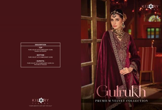 Kilory gulrukh dress material wholesale